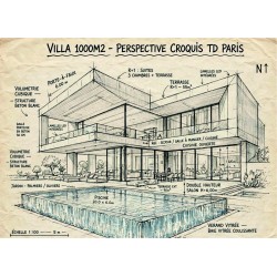 croquis 2022 Teddy Delaroque Paris Villa AELIA
