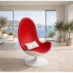 Fauteuil Blanc Pearl Teddy Delaroque