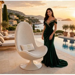 Fauteuil Cocoon ivory Saint-Tropez